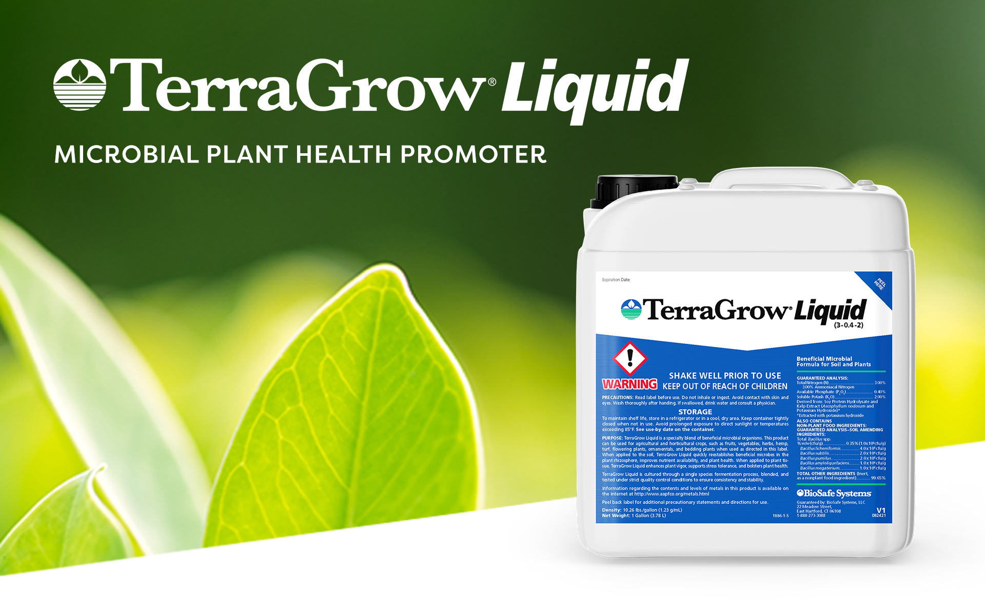TerraGrow® Liquid, New Microbial Plant Health Promoter