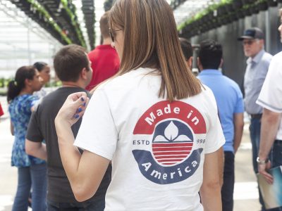 Visiting local CT greenhouse.