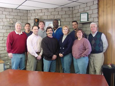 Team photo from Glastonbury, CT office days.